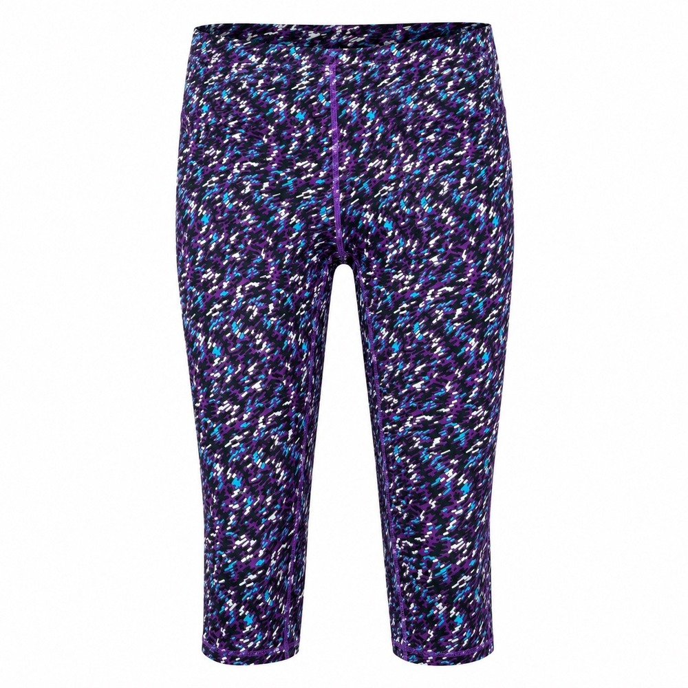 Nike Dri-FIT Pixel Capri Leggings womens 2X purple yoga gym stretch plus‎ pants